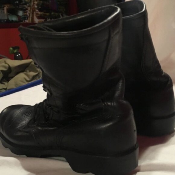MENS RO-SEARCH MILITARY LEATHER SPIKE PROTECTIVE sz6.5R FLYERS BOOTS NM 02918 main image 12